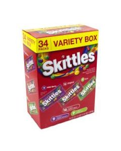 Skittles Variety Pack, Box Of 34 Pouches
