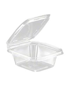 Inline Plastics Safe-T-Fresh Tamper-Proof Hinged Plastic Deli Containers, 12 Oz, Clear, Case Of 240
