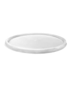 Convermex Plastic Lids For 24 Oz, And 48 Oz Foam Food Containers, White, Case Of 500