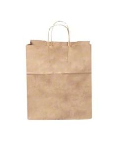 Duro Novolex Paper Junior Mart Shopping Bags, 13inH x 13inW x 7inD, Kraft, Carton Of 250