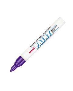 Uni-Paint Markers, Medium Point, Violet, Pack Of 12