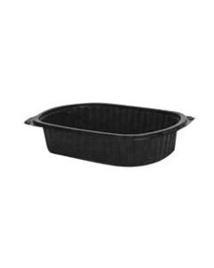 MicroRaves Microwave Food Containers, Round, 32 Oz, Black, Carton Of 250