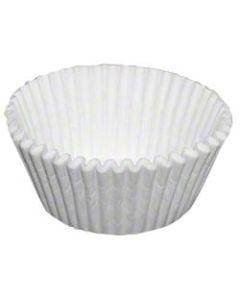 Paterson Paper Baking Cups, 4 1/2in x 2in, White, Case Of 10,000