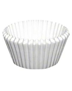 Paterson Paper Baking Cups, 3 1/2in x 1 1/2in, White, Case Of 10,000