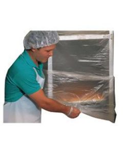Plastic Mobile Bun Rack Covers, 52in x 80in, Carton Of 50