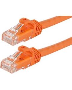 Monoprice FLEXboot Series Cat5e 24AWG UTP Ethernet Network Patch Cable, 7ft Orange - 7 ft Category 5e Network Cable for Network Device - First End: 1 x RJ-45 Male Network - Second End: 1 x RJ-45 Male Network