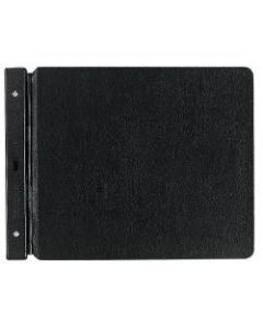 Wilson Jones Raven Vinyl-Guarded Binder, 7in Post Spacing, 9 1/4in x 11 7/8in, Black