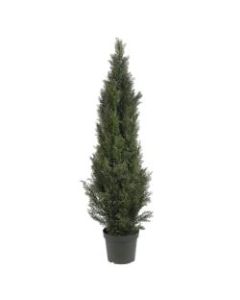 Nearly Natural 5ft Silk Mini Cedar Pine Tree With Pot