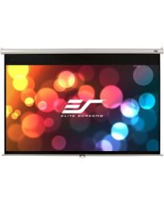 Elite Screens Manual Series - 100-INCH 16:9, Pull Down Manual Projector Screen with AUTO LOCK, Movie Home Theater 8K / 4K Ultra HD 3D Ready, 2-YEAR WARRANTY , M100XWH-E24in