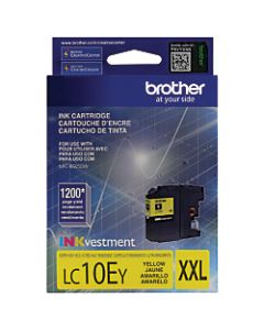 Brother LC10EY High-Yield Yellow Ink Cartridge