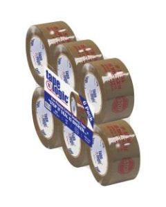 Tape Logic Stop If Seal Is Broken Preprinted Carton-Sealing Tape, 3in Core, 2in x 110 Yd., Red/Tan, Case Of 6