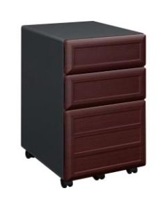 Ameriwood Home 18-3/10inD Vertical 3-Drawer Mobile File Cabinet, Cherry
