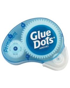Glue Dots Dot N Go Dispensers, Permanent, Blue, Case Of 6