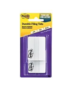 Post-it Notes Durable Filing Tabs, 2in, White, Pad Of 50 Flags