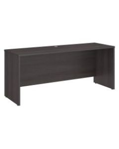 Bush Business Furniture Studio C Credenza Desk, 72inW x 24inD, Storm Gray, Standard Delivery