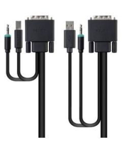 Belkin KVM Cable - 15 ft KVM Cable for KVM Switch - DVI Video, Type A USB - DVI-D Digital Video, Type B USB