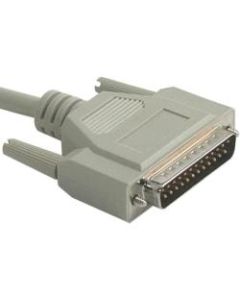 C2G 25ft DB25 Male to Centronics 36 Male Parallel Printer Cable - DB-25 Male - Centronics Male - 25ft - Beige
