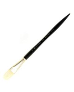 Winsor & Newton Artists Oil Paint Brush, Size 12, Filbert Bristle, Hog Hair, Black