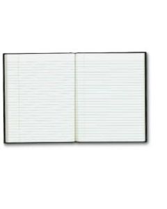 Blueline Executive Notebook, 9 1/4in x 7 1/4in, College Ruled, 75 Sheets, Black