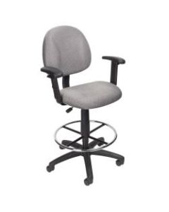 Boss Drafting Stool, Gray, B1616-GY