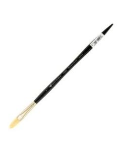 Winsor & Newton Artists Oil Paint Brush, Size 7, Filbert Bristle, Hog Hair, Black