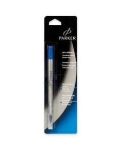 Parker Rollerball Ink Refills - Fine Point - Blue Ink - Break Resistant, Skip Resistant - 1 Each