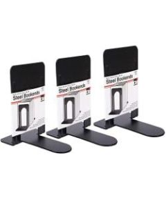 Charles Leonard Bookends, Black, Pack Of 3 Pairs
