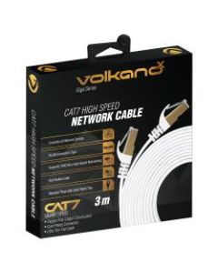 VolkanoX Giga Series Cat 7 High-Speed Gigabit Ethernet Cable, 9ft, White, VK-20064-WT