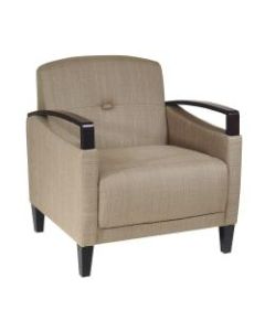 Office Star Ave Six Main Street Chair, Tan/Espresso