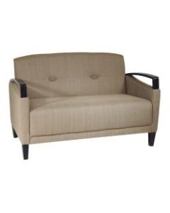 Office Star Ave Six Main Street Loveseat, Green/Espresso