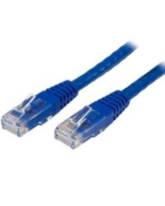 StarTech.com 1ft CAT6 Ethernet Cable - Blue Molded Gigabit CAT 6 Wire - 100W PoE RJ45 UTP 650MHz - Category 6 Network Patch Cord UL/TIA - 1ft Blue CAT6 up to 160ft - 650MHz - 100W PoE