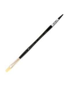 Winsor & Newton Artists Oil Paint Brush, Size 7, Flat Bristle, Hog Hair, Black