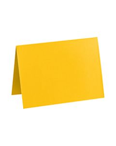 LUX Folded Cards, A9, 5 1/2in x 8 1/2in, Sunflower Yellow, Pack Of 1,000