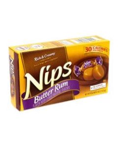 Nips Hard Candy, Butter Rum, 4 Oz, Box Of 12