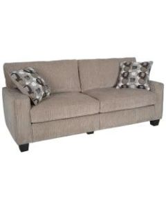 Serta RTA Santa Cruz Collection Fabric Sofa, 78inW, Platinum