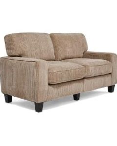 Serta RTA Santa Cruz Collection Fabric Loveseat Sofa, 61inW, Platinum