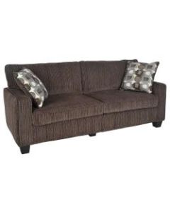 Serta RTA San Paolo Collection Fabric Sofa, 78inW, Mink Brown
