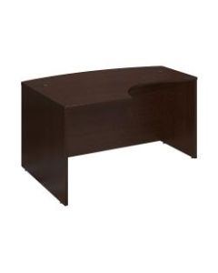 Bush Business Furniture Components L Bow Desk Left Handed, 60inW x 43inD, Mocha Cherry, Standard Delivery