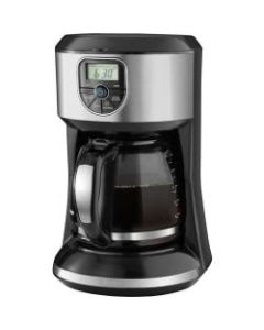 Black & Decker 12-Cup Programmable Coffee Maker, Black/Stainless Steel, CM4000S