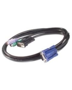 APC KVM Cable - HD-15 Male - mini-DIN (PS/2) Male - 12ft