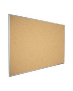 Balt Best Rite Valu Tak Cork Bulletin Board, 48in x 60in, Aluminum Frame With Silver Finish
