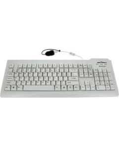 Seal Shield Silver Seal Medical-Grade Wired Keyboard, White