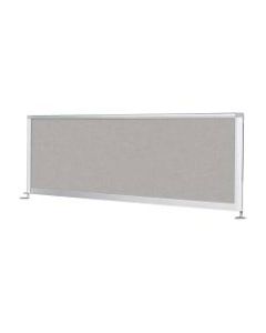 Balt Pebbles Vinyl Desktop Privacy Panels, 66inW, Light Quarry