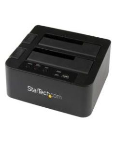 StarTech.com eSATA Hard Drive Duplicator Dock, Standalone HDD Cloner, SATA, SDOCK2U33RE