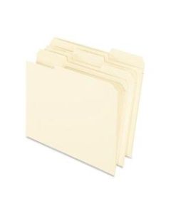 Oxford 1/3-Cut File Folders, Letter Size, Manila, Box Of 100