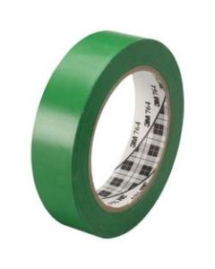 3M 764 Vinyl Tape, 3in Core, 1in x 36 Yd., Green, Case Of 36