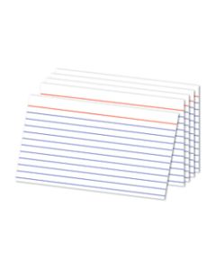 Office Depot Brand Index Cards, Ruled, 5in x 8in, White, Pack Of 300