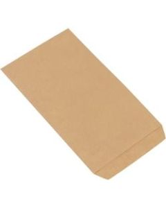 Partners Brand Flat Merchandise Bags, 6 1/4inW x 9 1/4inD, Kraft, Case Of 3,000