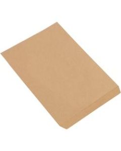 Partners Brand Flat Merchandise Bags, 10inW x 13inD, Kraft, Case Of 1,000
