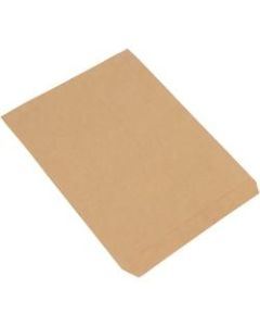 Partners Brand Flat Merchandise Bags, 12inW x 15inD, Kraft, Case Of 1,000